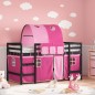 vidaXL Cama alta para niños con túnel madera pino rosa 90x190 cm vidaXL Cama alta para niños con túnel madera pino rosa 90x190 cm
