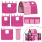 vidaXL Cama alta para niños con túnel madera pino rosa 90x190 cm vidaXL Cama alta para niños con túnel madera pino rosa 90x190 cm