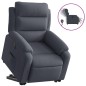 vidaXL Sillón eléctrico reclinable elevable de terciopelo gris oscuro vidaXL Sillón eléctrico reclinable elevable de terciopelo gris oscuro