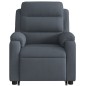 vidaXL Sillón eléctrico reclinable elevable de terciopelo gris oscuro vidaXL Sillón eléctrico reclinable elevable de terciopelo gris oscuro