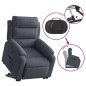 vidaXL Sillón eléctrico reclinable elevable de terciopelo gris oscuro vidaXL Sillón eléctrico reclinable elevable de terciopelo gris oscuro