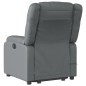 vidaXL Sillón de masaje elevable eléctrico cuero sintético gris vidaXL Sillón de masaje elevable eléctrico cuero sintético gris