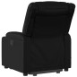 vidaXL Sillón de masaje elevable eléctrico cuero sintético negro