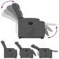 vidaXL Sillón reclinable elevable cuero artificial gris vidaXL Sillón reclinable elevable cuero artificial gris
