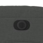 vidaXL Sillón reclinable eléctrico de tela gris oscuro