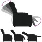 vidaXL Sillón reclinable elevable tela negro vidaXL Sillón reclinable elevable tela negro