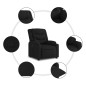 vidaXL Sillón reclinable elevable tela negro vidaXL Sillón reclinable elevable tela negro