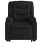 vidaXL Sillón reclinable elevable tela negro vidaXL Sillón reclinable elevable tela negro