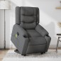 vidaXL Silla de masaje reclinable de pie de tela gris oscuro vidaXL Silla de masaje reclinable de pie de tela gris oscuro