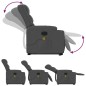 vidaXL Silla de masaje reclinable de pie de tela gris oscuro vidaXL Silla de masaje reclinable de pie de tela gris oscuro