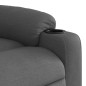 vidaXL Sillón eléctrico reclinable elevable de tela gris oscuro