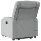 vidaXL Sillón de masaje eléctrico reclinable elevable tela gris claro vidaXL Sillón de masaje eléctrico reclinable elevable tela gris claro