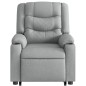 vidaXL Sillón de masaje eléctrico reclinable elevable tela gris claro vidaXL Sillón de masaje eléctrico reclinable elevable tela gris claro