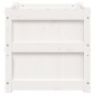 vidaXL Jardineras de exterior 2 unidades madera maciza de pino blanco vidaXL Jardineras de exterior 2 unidades madera maciza de pino blanco
