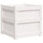 vidaXL Jardineras de exterior 2 unidades madera maciza de pino blanco vidaXL Jardineras de exterior 2 unidades madera maciza de pino blanco