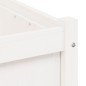 vidaXL Jardineras de exterior 2 unidades madera maciza de pino blanco vidaXL Jardineras de exterior 2 unidades madera maciza de pino blanco