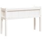vidaXL Jardineras exterior con patas 2 uds madera maciza pino blanco vidaXL Jardineras exterior con patas 2 uds madera maciza pino blanco