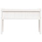vidaXL Jardineras exterior con patas 2 uds madera maciza pino blanco vidaXL Jardineras exterior con patas 2 uds madera maciza pino blanco