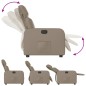 vidaXL Sillón reclinable eléctrico de cuero sintético color capuchino vidaXL Sillón reclinable eléctrico de cuero sintético color capuchino