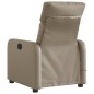 vidaXL Sillón reclinable de masaje eléctrico cuero sintético capuchino vidaXL Sillón reclinable de masaje eléctrico cuero sintético capuchino
