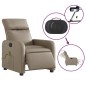 vidaXL Sillón reclinable de masaje eléctrico cuero sintético capuchino vidaXL Sillón reclinable de masaje eléctrico cuero sintético capuchino