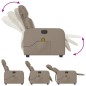 vidaXL Sillón reclinable de masaje eléctrico cuero sintético capuchino vidaXL Sillón reclinable de masaje eléctrico cuero sintético capuchino