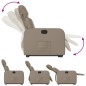 vidaXL Sillón reclinable elevable cuero artificial color capuchino vidaXL Sillón reclinable elevable cuero artificial color capuchino