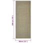 vidaXL Alfombra de sisal para rascador gris taupe 80x200 cm vidaXL Alfombra de sisal para rascador gris taupe 80x200 cm