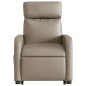 vidaXL Sillón reclinable elevable cuero artificial color capuchino vidaXL Sillón reclinable elevable cuero artificial color capuchino