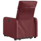 vidaXL Sillón reclinable de masaje de pie cuero artificial rojo tinto vidaXL Sillón reclinable de masaje de pie cuero artificial rojo tinto