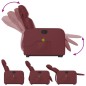 vidaXL Sillón reclinable de masaje de pie cuero artificial rojo tinto vidaXL Sillón reclinable de masaje de pie cuero artificial rojo tinto