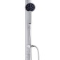 vidaXL Ducha de jardín con base gris 220 cm aluminio vidaXL Ducha de jardín con base gris 220 cm aluminio