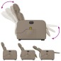 vidaXL Sillón reclinable de masaje eléctrico cuero sintético capuchino vidaXL Sillón reclinable de masaje eléctrico cuero sintético capuchino