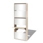 vidaXL Mueble zapatero 5 cajones con espejo roble 63x17x169,5 cm vidaXL Mueble zapatero 5 cajones con espejo roble 63x17x169,5 cm