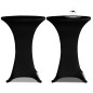 vidaXL Mantel elástico para mesa alta 4 unidades negro Ø70 cm vidaXL Mantel elástico para mesa alta 4 unidades negro Ø70 cm