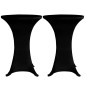 vidaXL Mantel elástico para mesa alta 4 unidades negro Ø70 cm vidaXL Mantel elástico para mesa alta 4 unidades negro Ø70 cm