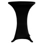 vidaXL Mantel elástico para mesa alta 4 unidades negro Ø70 cm vidaXL Mantel elástico para mesa alta 4 unidades negro Ø70 cm