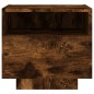 vidaXL Mesitas de noche con luces LED 2 uds roble ahumado 40x39x37 cm vidaXL Mesitas de noche con luces LED 2 uds roble ahumado 40x39x37 cm