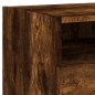 vidaXL Mesitas de noche con luces LED 2 uds roble ahumado 40x39x37 cm vidaXL Mesitas de noche con luces LED 2 uds roble ahumado 40x39x37 cm