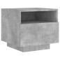 vidaXL Mesitas de noche con luces LED 2 uds gris hormigón 40x39x37 cm vidaXL Mesitas de noche con luces LED 2 uds gris hormigón 40x39x37 cm