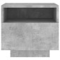 vidaXL Mesitas de noche con luces LED 2 uds gris hormigón 40x39x37 cm vidaXL Mesitas de noche con luces LED 2 uds gris hormigón 40x39x37 cm