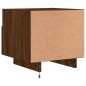 vidaXL Mesitas de noche con luces LED 2 uds marrón roble 40x39x37 cm vidaXL Mesitas de noche con luces LED 2 uds marrón roble 40x39x37 cm