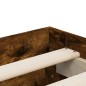 vidaXL Cama con cajones madera de ingeniería roble ahumado 200x200 cm vidaXL Cama con cajones madera de ingeniería roble ahumado 200x200 cm