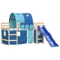 vidaXL Cama alta para niños con túnel madera pino azul 90x190 cm vidaXL Cama alta para niños con túnel madera pino azul 90x190 cm