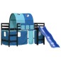 vidaXL Cama alta para niños con túnel madera pino azul 80x200 cm vidaXL Cama alta para niños con túnel madera pino azul 80x200 cm