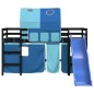 vidaXL Cama alta para niños con túnel madera pino azul 80x200 cm vidaXL Cama alta para niños con túnel madera pino azul 80x200 cm