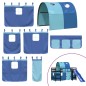 vidaXL Cama alta para niños con túnel madera pino azul 80x200 cm vidaXL Cama alta para niños con túnel madera pino azul 80x200 cm