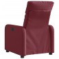 vidaXL Sillón reclinable eléctrico tela rojo tinto