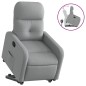 vidaXL Sillón reclinable elevable de tela gris claro vidaXL Sillón reclinable elevable de tela gris claro