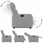 vidaXL Sillón reclinable elevable de tela gris claro vidaXL Sillón reclinable elevable de tela gris claro